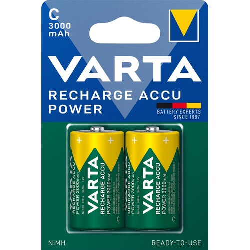 56714101402 VARTA RECHARGE ACCU Power C (2STK.-BL.)3000mAh Baby Produktbild Front View L