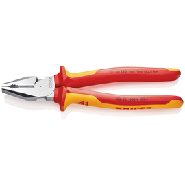 0206225 KNIPEX KRAFT KOMBIZANGE ISOL. 225MM VDE 1000V Produktbild front M