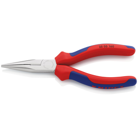 2505160 KNIPEX FLACHRUNDZANGE M.SCHNEIDE 160MM Produktbild