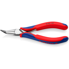 3582145 KNIPEX ELEKTRONIK GREIFZANGE LANGE RUNDE BACKEN Produktbild front M