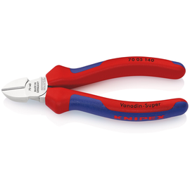 7005140 KNIPEX SEITENSCHNEIDER 140MM Produktbild