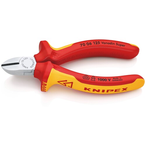 7006125 KNIPEX SEITENSCHNEIDER 125MM VDE 1000V Produktbild