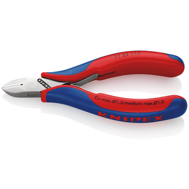 7722115 KNIPEX ELEKTRONIK SEITEN- SCHNEIDER ohne Facette 115 mm Produktbild