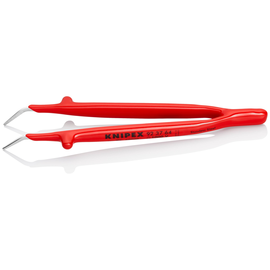 923764 KNIPEX PRÄZISIONS-PINZETTE ISOL. GEWINK. SPITZEN FEIN GEZAHNT VDE 1000V Produktbild