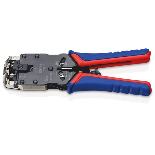 975112SB KNIPEX CRIMPZANGE F.WESTERN- STECKER RJ10, RJ11/12, RJ45 Produktbild