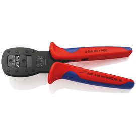 975424 KNIPEX CRIMPZANGE PARALLEL F. MINI,D-SUB HD20,HDE  STECKER Produktbild