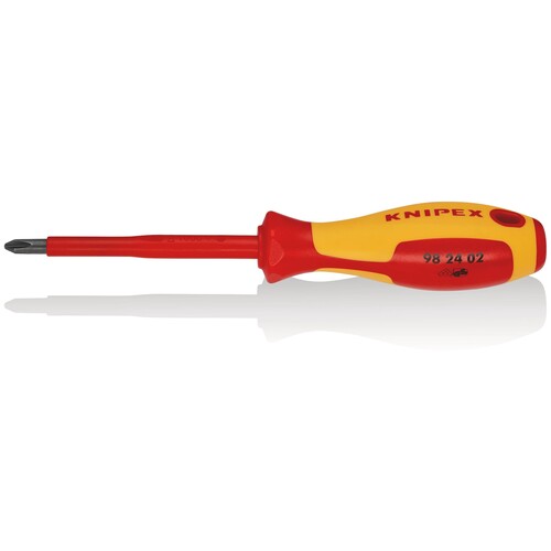 982402 KNIPEX SCHRAUBENDREHER-KREUZ PHILLIPS GR.02 VDE 1000V Produktbild Front View L