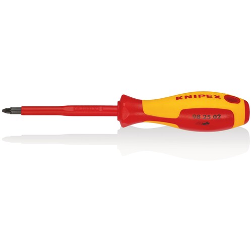 982502 KNIPEX SCHRAUBENDREHER-POZIDRIV GR.02 VDE 1000V Produktbild Front View L