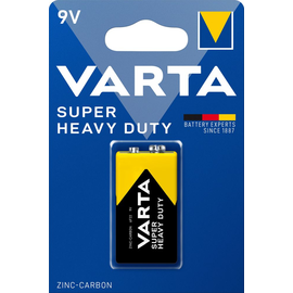 02022101411 Varta SUPER HEAVY DUTY 9V (1Stk.-Bli.) E-Blo.Batterie 6F22  Zn-Ko. Produktbild