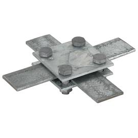 318033 DEHN KREUZKLEMME FVERZ.,O.ZWPL. ST/TZN,FL30/FL30,M8 Produktbild front M