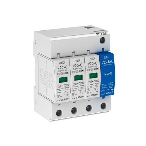 5094656 OBO V20-C/3+NPE 280 ÜBERSPANNUNGS-ABL VE - 4TE Produktbild
