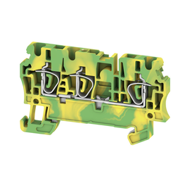 1608650000 Weidmüller ZPE2,5/3AN Reihenklemme mit 3 Anschlüssen Ge/Gn Produktbild front M