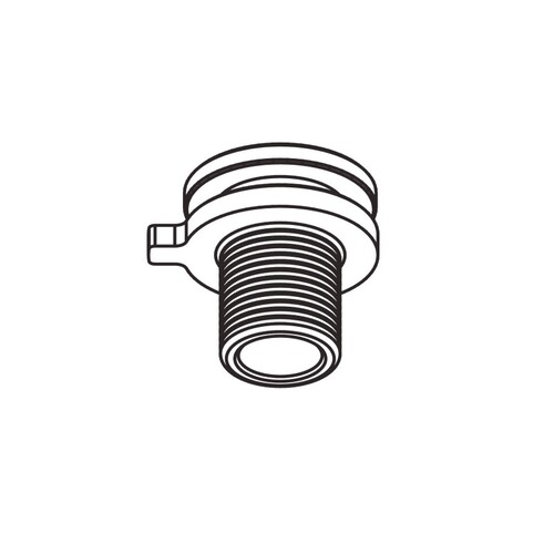 208-19130551 MOLTO LUCE NOA ALUNIPPEL F. ADAPTER 3-PHASEN BEWEGLICH M13X1 Produktbild Front View L