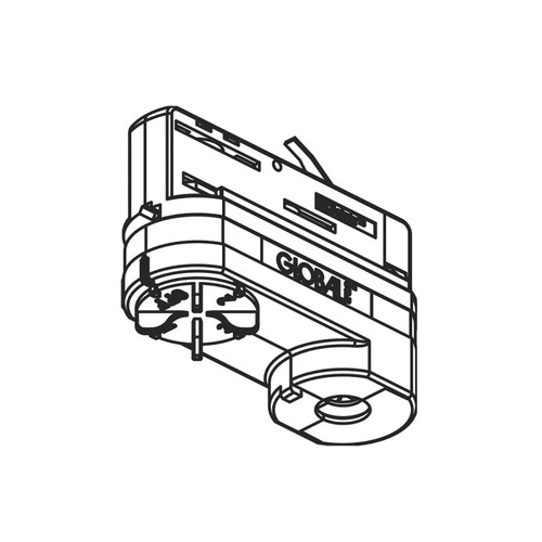 208-19130681 MOLTO LUCE NOA MULTIADAPTER 10KG XTSA 68-3 3-PHASEN WEISS Produktbild Front View L