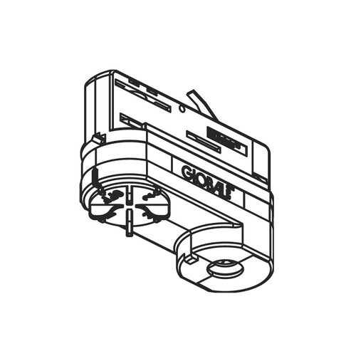 208-19130684 MOLTO LUCE NOA MULTIADAPTER 10KG XTSA 68-1 3-PHASEN GRAU Produktbild Front View L