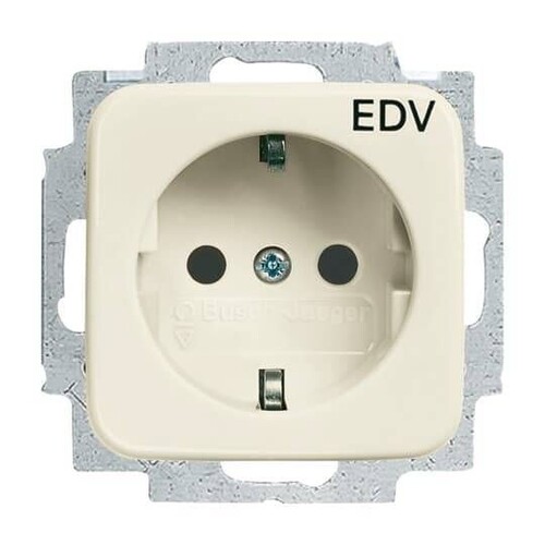 20 EUC/DV-212 BUSCH-JAEGER UP-SCHUKO- STECKD.10/16A,M.AUFDR.EDV WS,DURO2000SI Produktbild Front View L