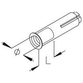 SA 10 PUK SCHLAGANKER D10 SPANNBER. 12-16MM VERZ. AUCH F.FUNKTIONSERH. Produktbild front M