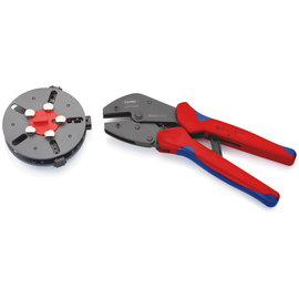 973301 KNIPEX CRIMP-HEBELZANGE MIT WECHS.-MAGAZIN F.ISOLIERTE/BLANKE HÜLSEN Produktbild