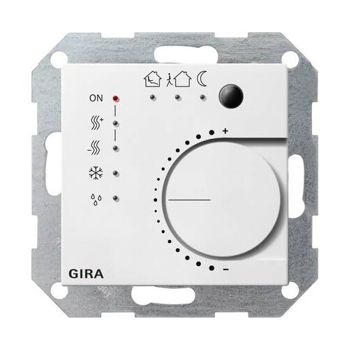 210003 GIRA KNX STETIGREGLER SYSTEM 55 REINWEISS Produktbild Front View L