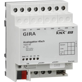 102200 GIRA ANALOGAKTOR 4FACH KNX/EIB REG Produktbild