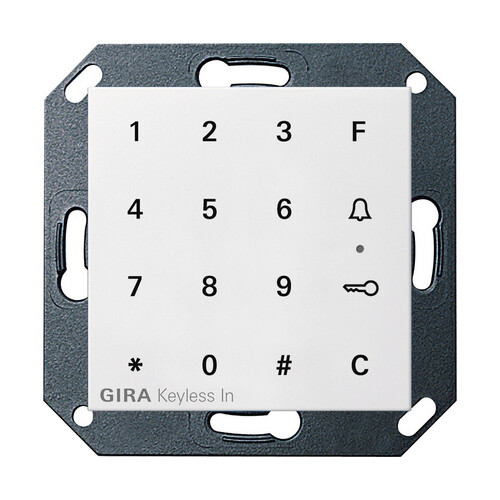 260503 GIRA KEYLESS IN CODETASTATUR SYSTEM 55 REINWEISS Produktbild Front View L