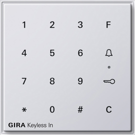 260566 GIRA KEYLESS IN CODETASTATUR TX44 REINWEISS Produktbild