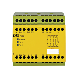 775650 PILZ PNOZ1 NOT-AUS SCHALTG.SCH. TÜRW. 230-240VAC 3S/1Ö Produktbild