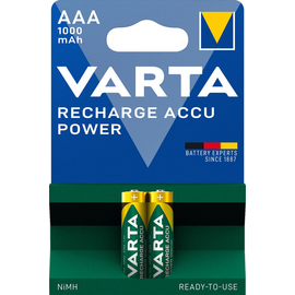 05703301402 Varta RECHARGE ACCU Power (2Stk.-Bl.) 1000mAh Akku Micro AAA HR03 Produktbild