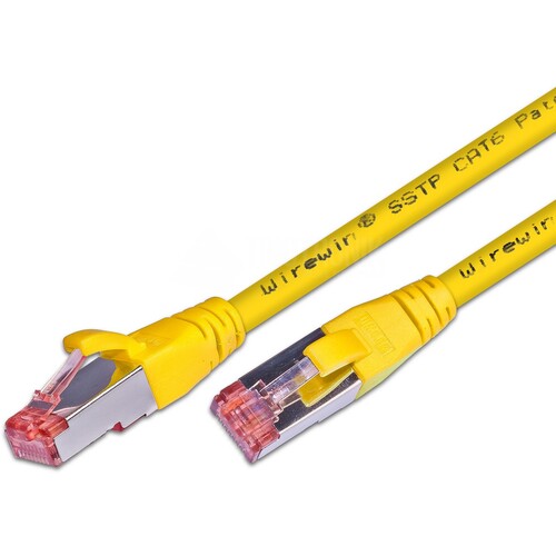 PKW-PIMF-KAT6 3.0GE WIREWIN PATCHKABEL 3M CAT6 RJ45 GELB Produktbild