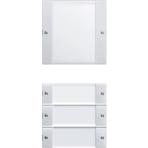 213403 GIRA WIPPENSET 4FACH REINWEISS GLÄNZEND TASTSENSOR 3 SYSTEM 55 Produktbild Front View L