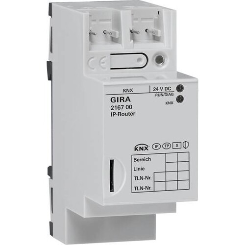 216700 GIRA KNX/EIB IP-ROUTER REG PLUS Produktbild Front View L