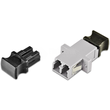 LKUP DLC-DLC MM LIGHTWIN LWL KUPPLUNG LC-LC DUPLEX MULTIMO. BEIGE F.SC AUSNEH. Produktbild front S