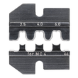 974966 KNIPEX CRIMPEINSÄTZE FÜR SOLAR- STECK- VERBINDER MC4 2,5-6 MM2 Produktbild front S