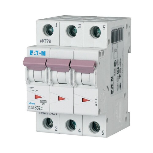 242477 EATON PLSM-C32/3-MW LEITUNGSSCH. SCHALTER 32A 3-POLIG 3TE 10KA Produktbild Front View L