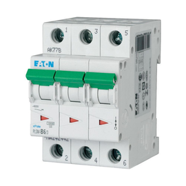 242491 EATON PLSM-D6/3-MW LEITUNGSSCHUTZ SCHALTER 6A 3-POLIG 3TE 10KA Produktbild front M
