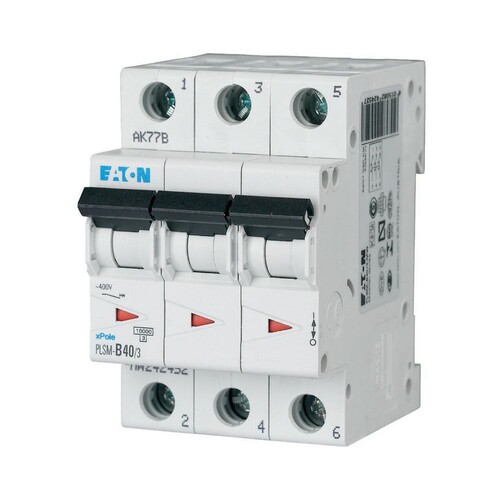 242501 EATON PLSM-D40/3-MW LEITUNGSSCH. SCHALTER 40A 3-POLIG 3TE 10KA Produktbild Front View L