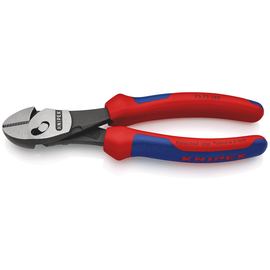 7372180 KNIPEX KRAFT SEITENSCHNEIDER TWINFORCE 180MM Produktbild front M