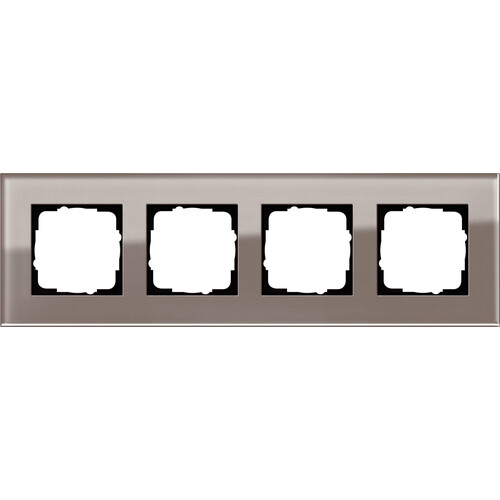 0214122 GIRA RAHMEN 4-FACH ESPRIT GLAS UMBRA Produktbild