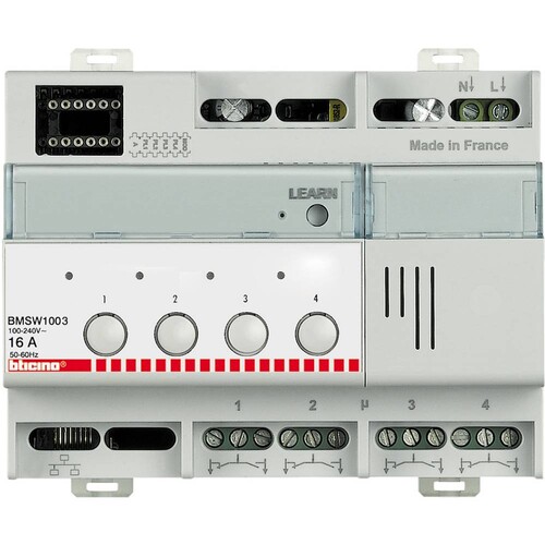 BMSW1003 BTICINO SCS REG-AKTOR 4X16A Produktbild