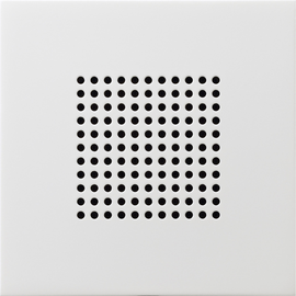 2282112 GIRA LAUTSPRECHER UP-RADIO FLÄCHENSCHALTER REINWEISS GLÄNZEND Produktbild front M