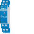 22002601 ELTAKO ER12-002-UC SCHALT-UND STEUERRELAIS 16A 250V AC 2WECHSLER 1TE Produktbild front S