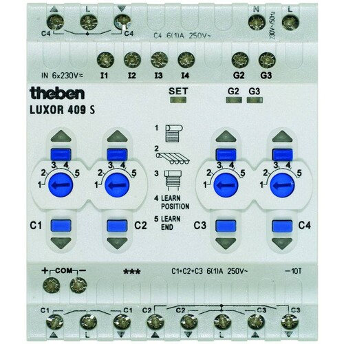 4090100 THEBEN LUXOR 409S ROLLADEN- ERWEITERUNG REG  F.4 ROLLADEN 230V Produktbild Front View L