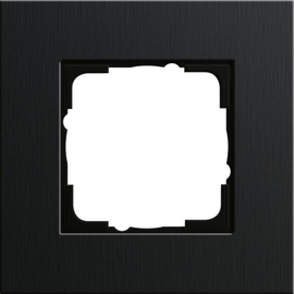 0211126 Gira Abdeckrahmen 1-Fach Esprit Aluminium schwarz Produktbild