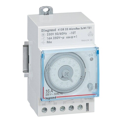 412823 Legrand MicroRex Plug&Play T31 Tagesschaltuhr 230V + Gangreserve Produktbild