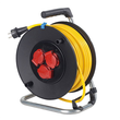 10136 AS Schwabe Kabeltrommel 3G1,5 DM 230mm 25m gelb Produktbild front S