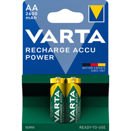 05716101402 VARTA RECHARGE ACCU Power AA (2STK.-BL.)2600mAh Mignon Produktbild