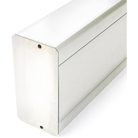 034276 DIETZEL Endstück zu Brüstungs- kanal Alu eloxiert silber 170x65mm Produktbild front M