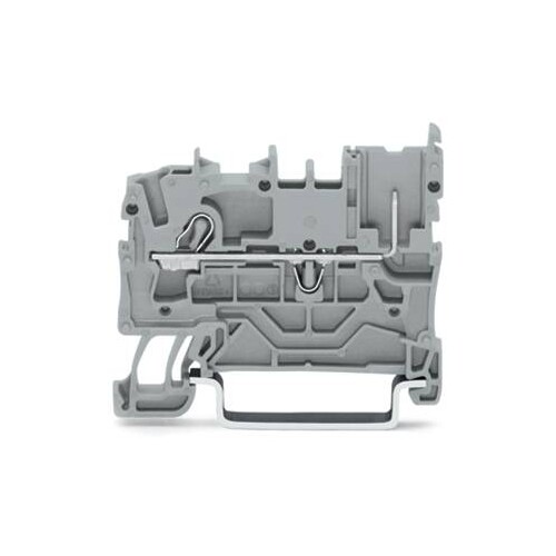 2022-1201 WAGO 1L-1PIN Basisklemme grau Produktbild Front View L