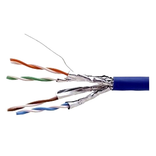 CAT6 UC400 S23/1 4P U/FTP BLAU LSHF 305M je 2 Paare mit Folie geschirmt - KARTON! Produktbild Front View L