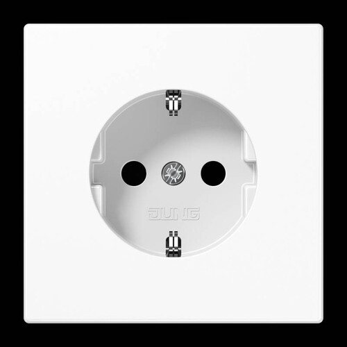 LS1520WW JUNG Schuko-Steckdose Serie LS, alpinweiß Produktbild